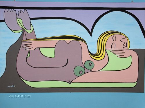 Femme nue couchée